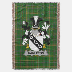 Cobertor Irish Carleton Casaco do Serviço Familiar de Armas