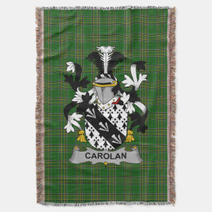 Cobertor Irish Carolan Casaco do Serviço Familiar de Armas 