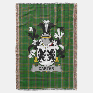 Cobertor Irish Carter Casaco do Serviço Familiar de Armas I