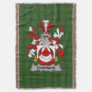 Cobertor Irish Chapman Casaco do Serviço Familiar de Armas 