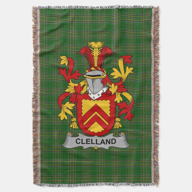 Cobertor Irish Clelland ou McClelland Casaco da Família de  (Frente Vertical)