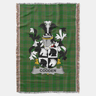 Cobertor Irish Codden ou McCodden Casaco de Armamento Famil
