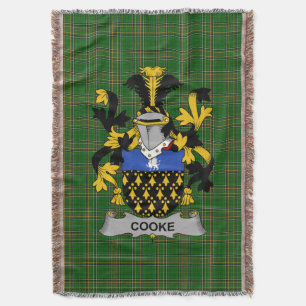 Cobertor Irish Cooke Casaco do Serviço Familiar de Armas Ir