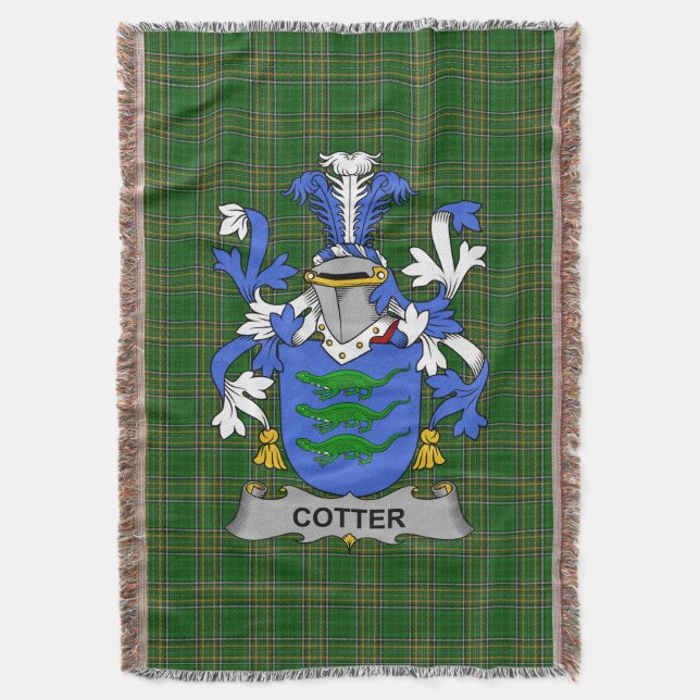 Cobertor Irish Cotter ou MacCotter Casaco de Armamentos Fam (Frente Vertical)
