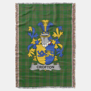 Cobertor Irish Crofton Casaco do Serviço Familiar de Armas 