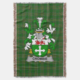 Cobertor Irish Crombie Casaco de Arms Family Crest Irlanda