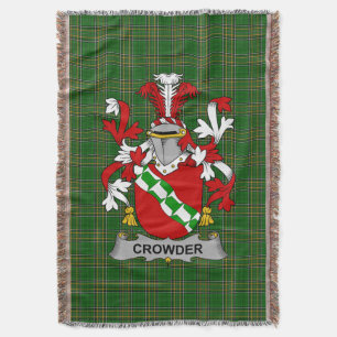 Cobertor Irish Crowder Casaco do Serviço Familiar de Armas 