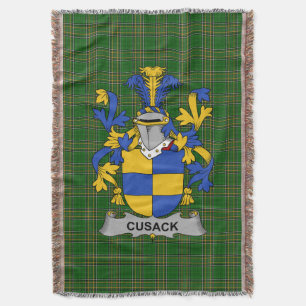 Cobertor Irish Cusack Casaco do Serviço Familiar de Armas I