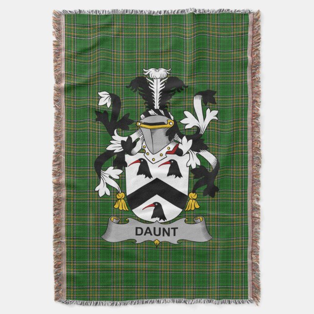Cobertor Irish Daunt Casaco do Serviço Familiar de Armas Ir (Frente Vertical)