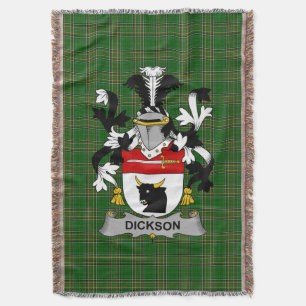 Cobertor Irish Dickson Casaco do Serviço Familiar de Armas 