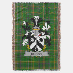 Cobertor Irish Dobbs Casaco do Serviço Familiar de Armas Ir