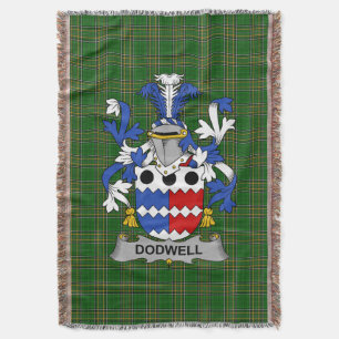 Cobertor Irish Dodwell Casaco do Serviço Familiar de Armas 