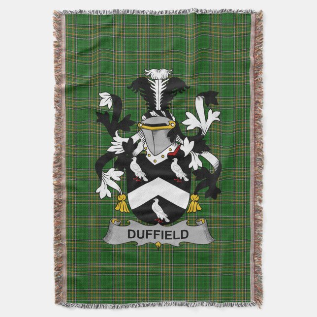 Cobertor Irish Duffield Casaco do Serviço Familiar de Armas (Frente Vertical)