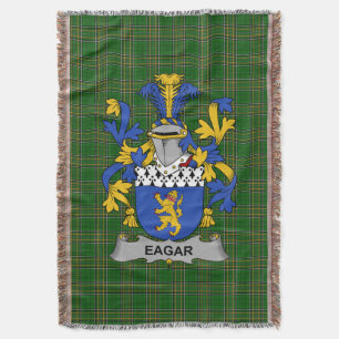 Cobertor Irish Eagar Casaco do Serviço Familiar de Armas Ir