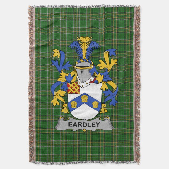 Cobertor Irish Eardley Casaco do Serviço Familiar de Armas  (Frente Vertical)