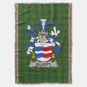 Cobertor Irish Elliott Casaco do Serviço Familiar de Armas 