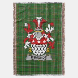 Cobertor Irish Esmonde Casaco do Serviço Familiar de Armas 