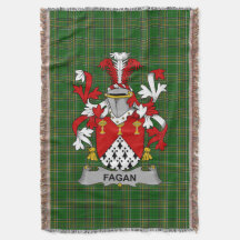 Irish Fagan Casaco do Serviço Familiar de Armas Ir