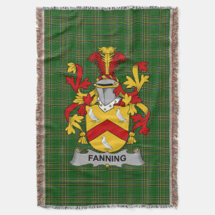 Cobertor Irish Fanning Casaco do Serviço Familiar de Armas 