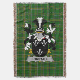 Cobertor Irish Forstall Casaco de Armamento Family Crest Ir