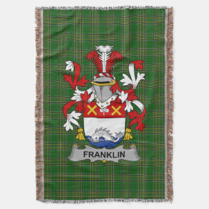 Cobertor Irish Franklin Casaco do Serviço Familiar de Armas