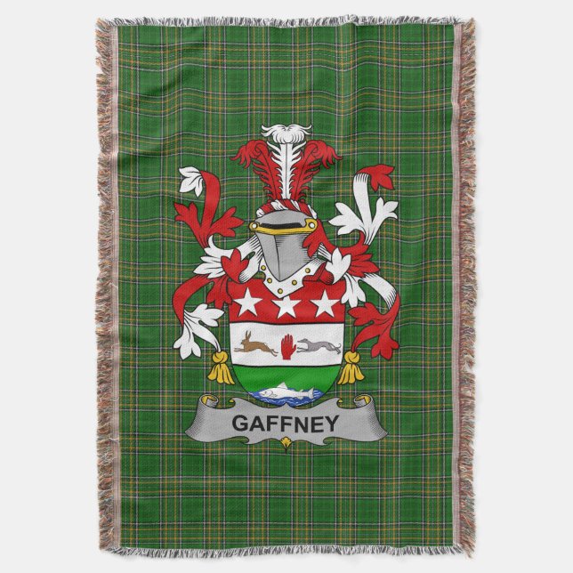 Cobertor Irish Gaffney Casaco da Guarda Familiar de Armas I (Frente Vertical)