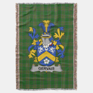 Cobertor Irish Gervais Casaco do Serviço Familiar de Armas 