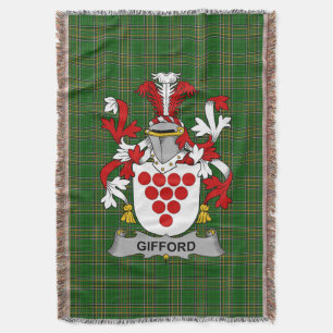 Cobertor Irish Gifford Casaco do Serviço Familiar de Armas 