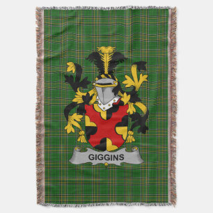 Cobertor Irish Giggins Casaco do Serviço Familiar de Armas 