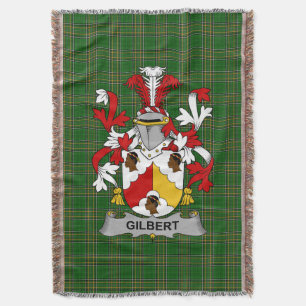 Cobertor Irish Gilbert Casaco do Serviço Familiar de Armas 