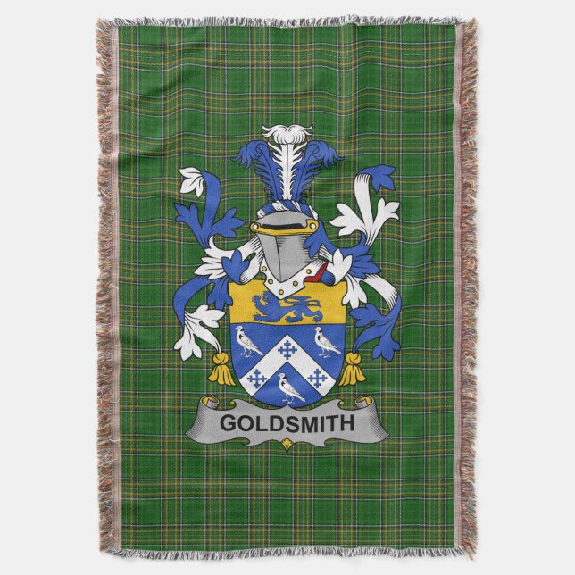 Cobertor Irish Goldsmith Casaco do Serviço Familiar de Arma (Frente Vertical)