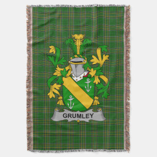 Cobertor Irish Grumley Casaco do Serviço Familiar de Armas