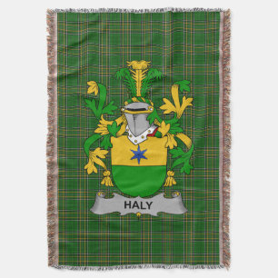 Cobertor Irish Haly Casaco do Serviço Familiar de Armas Irl