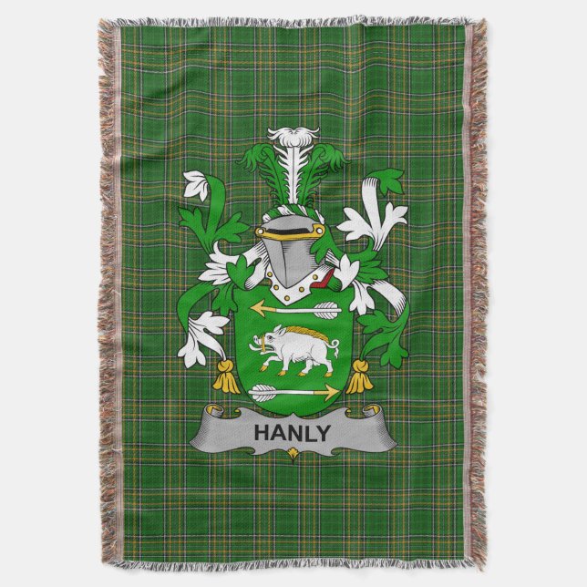 Cobertor Irish Hanly ou O_Hanley Casaco da Guarda Familiar  (Frente Vertical)