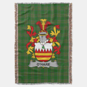 Cobertor Irish Hare ou O_Hare Casaco da Guarda Familiar de 