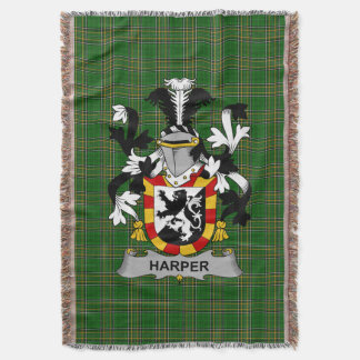 Cobertor Irish Harper Casaco do Serviço Familiar de Armas I