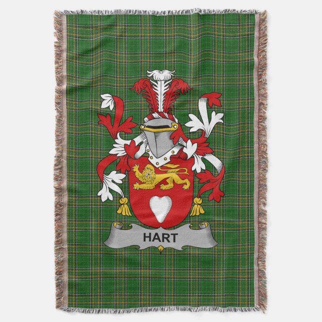 Cobertor Irish Hart ou O_Hart Casaco da Guarda Familiar de  (Frente Vertical)