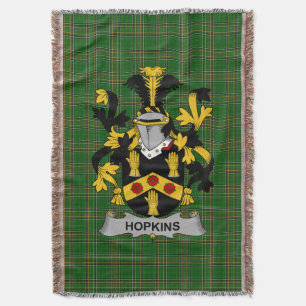 Cobertor Irish Hopkins Casaco do Serviço Familiar de Armas 