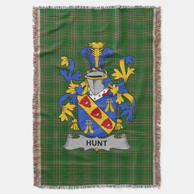 Cobertor Irish Hunt Casaco do Armamento Family Crest Irland (Frente Vertical)