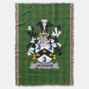 Cobertor Irish Jackson Casaco do Serviço Familiar de Armas 