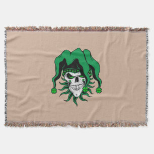 Cobertor Irish Jester Skull