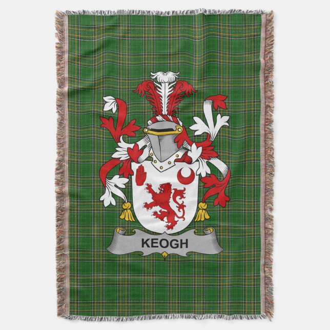Cobertor Irish Keogh ou McKeogh, Casaco de Segurança Famili (Frente Vertical)
