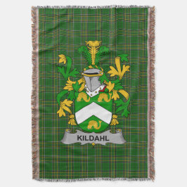 Cobertor Irish Kildahl Casaco de Arms Family Crest Irlanda