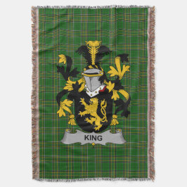 Cobertor Irish King Casaco of Arms Family Crest Irlanda