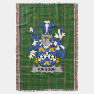 Cobertor Irish Kingdon Casaco do Serviço Familiar de Armas 