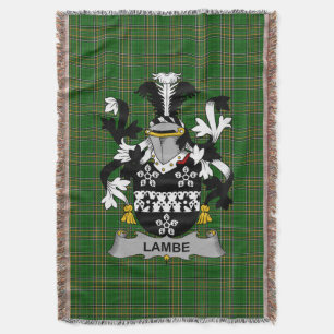 Cobertor Irish Lambe Casaco do Serviço Familiar de Armas Ir