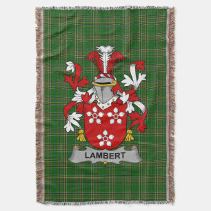 Cobertor Irish Lambert Casaco do Serviço Familiar de Armas