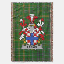 Cobertor Irish Larkin ou O_Larkin Casaco de Braços Familiar