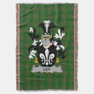 Cobertor Irish Ley Casaco do Serviço Familiar de Armas Irla