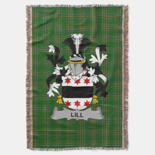 Cobertor Irish Lill Casaco do Serviço Familiar de Armas Irl